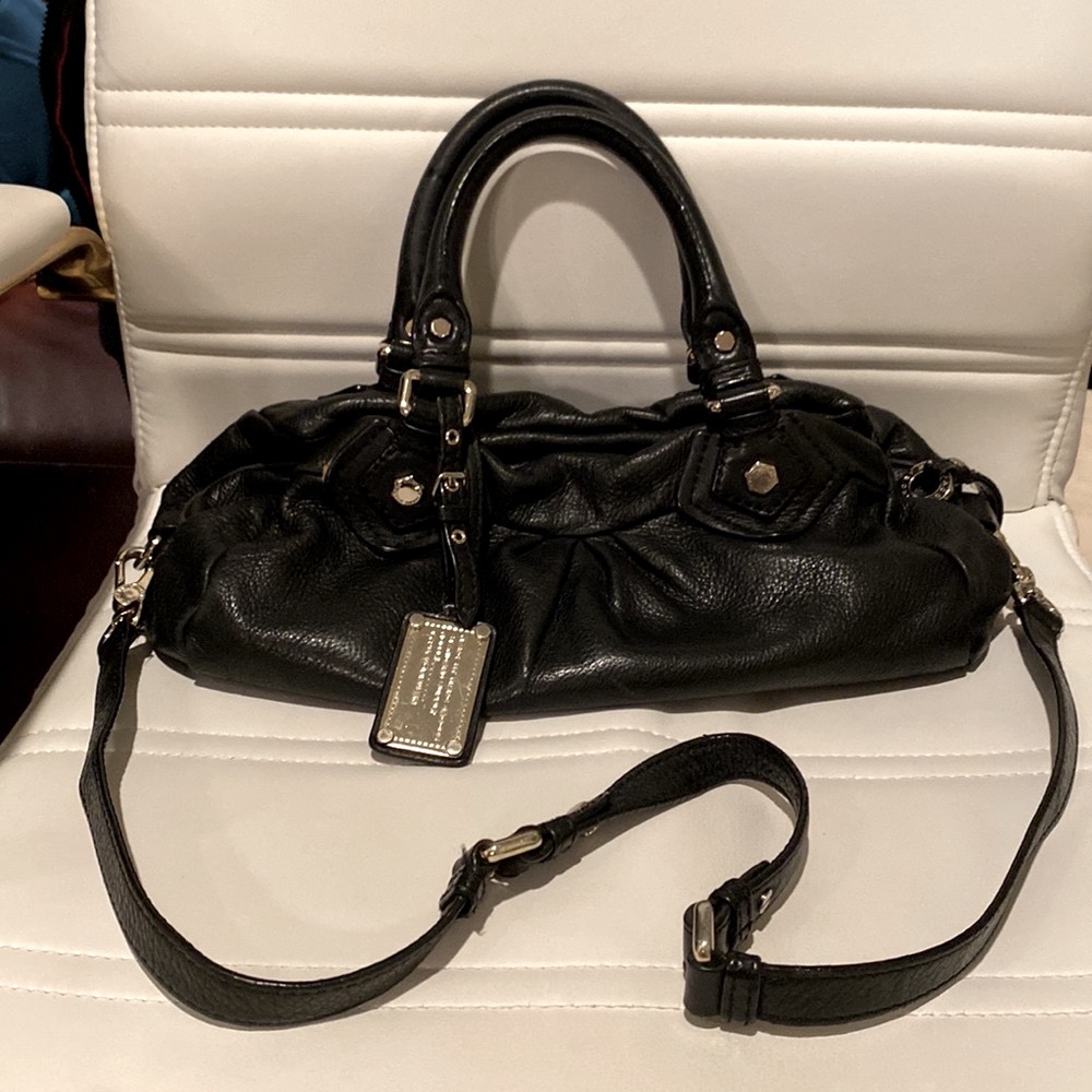 MARC by Marc Jacobs
Classic Q Baby Groovee Satchel, Black, Silver Hardware